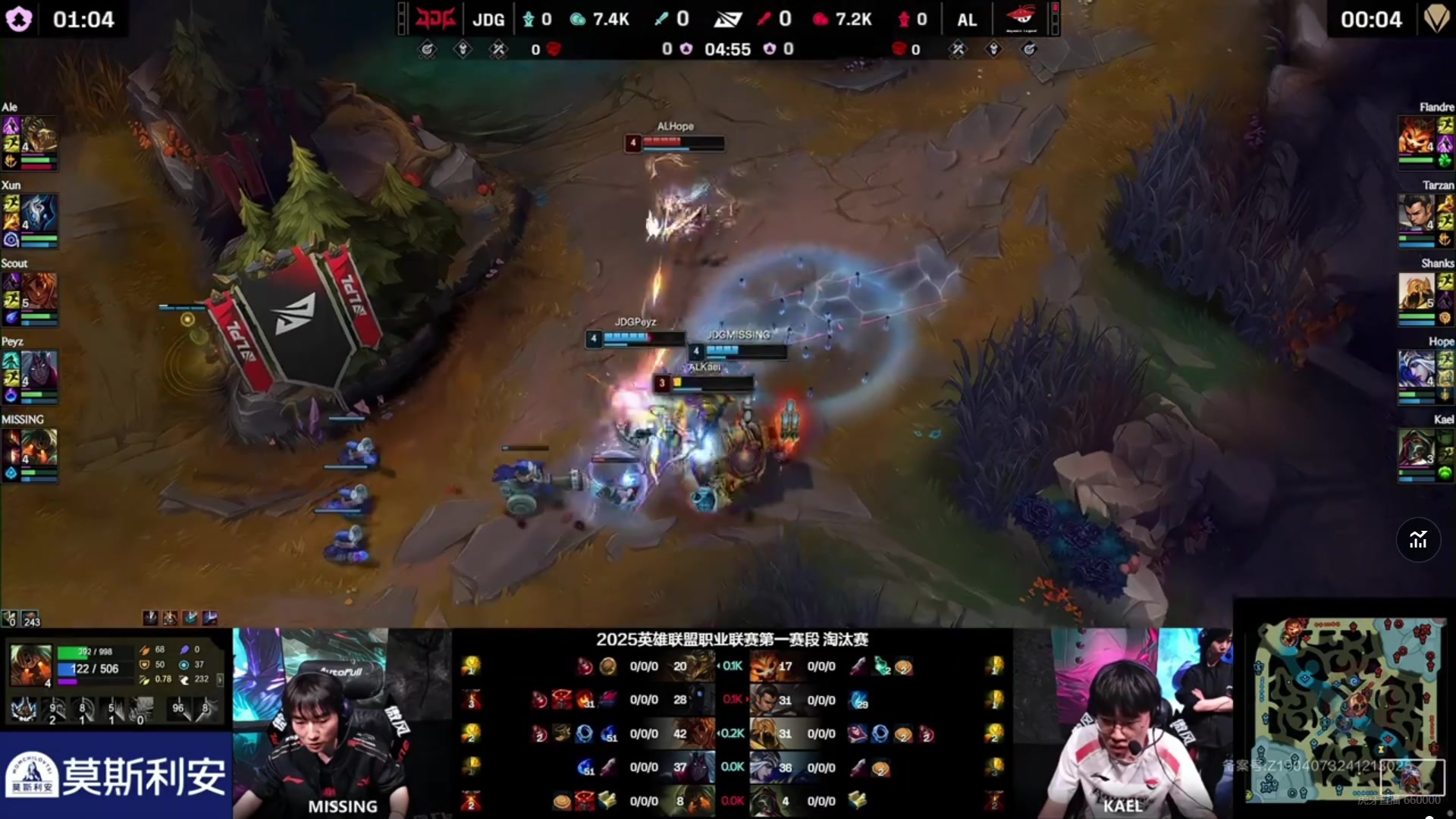 DB视讯官网对线双杀！Missing泰坦双Q全中，Peyz韦鲁斯平A不断拿下AL双人组